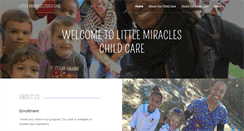 Desktop Screenshot of littlemiracleschildcare.org